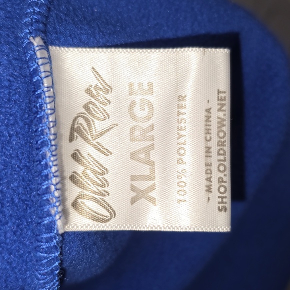 Old Row Blue & White Quarter Zip Fleece Mens Size XL NWT - Picture 7 of 11